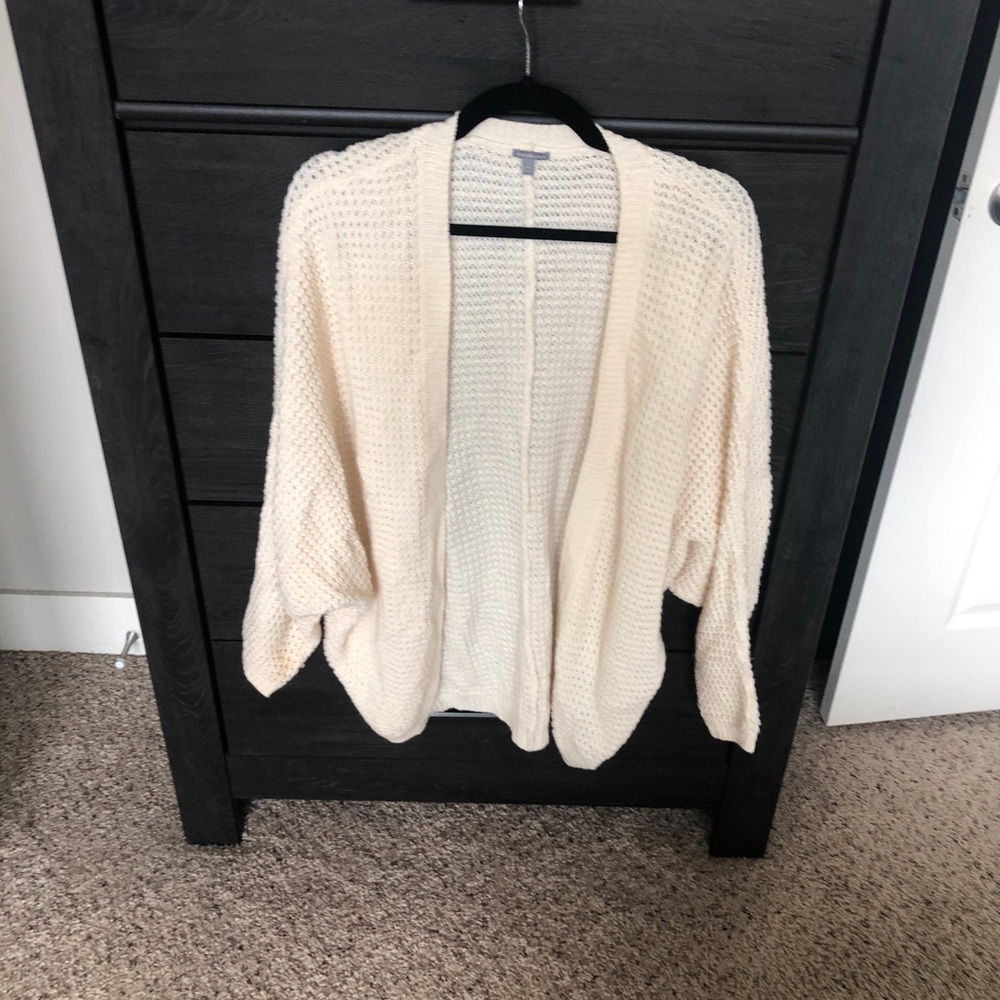White cardigan